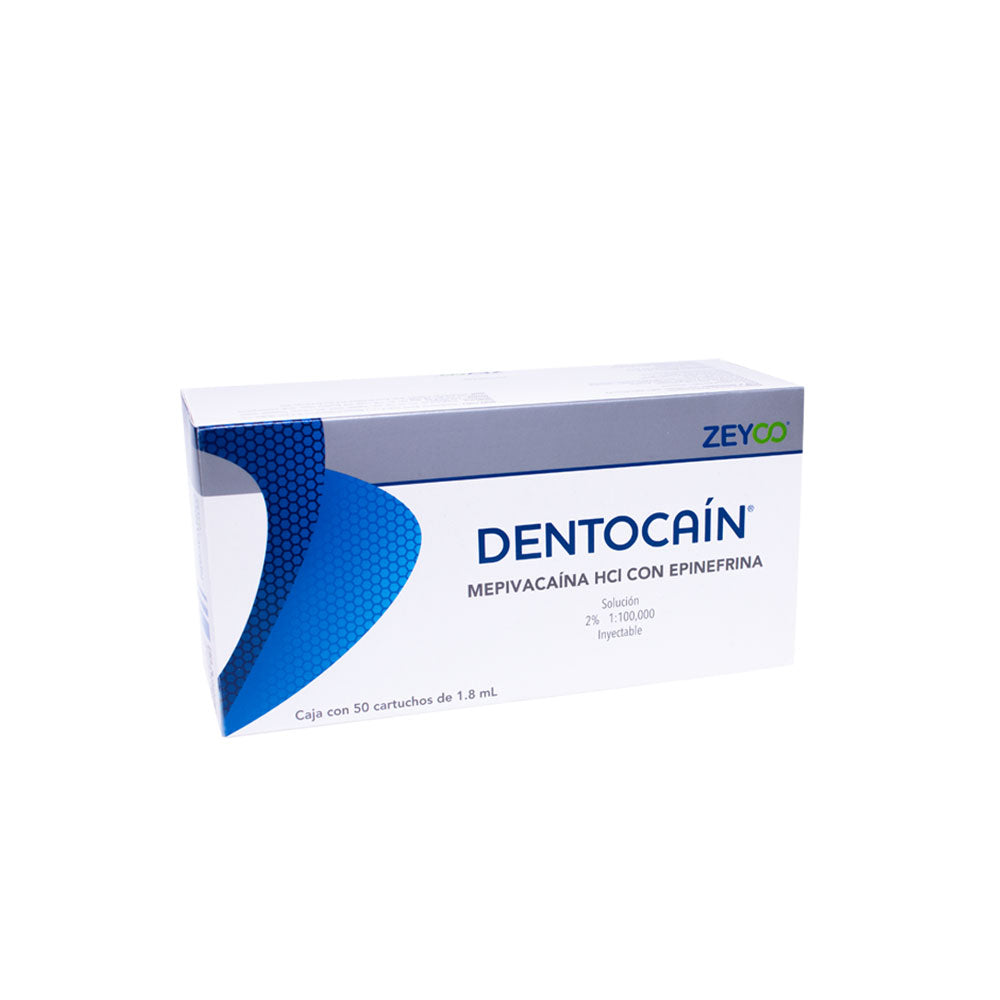 Anestésico Inyectable Mepivacaína HCI 2% - Dentocaín Zeyco