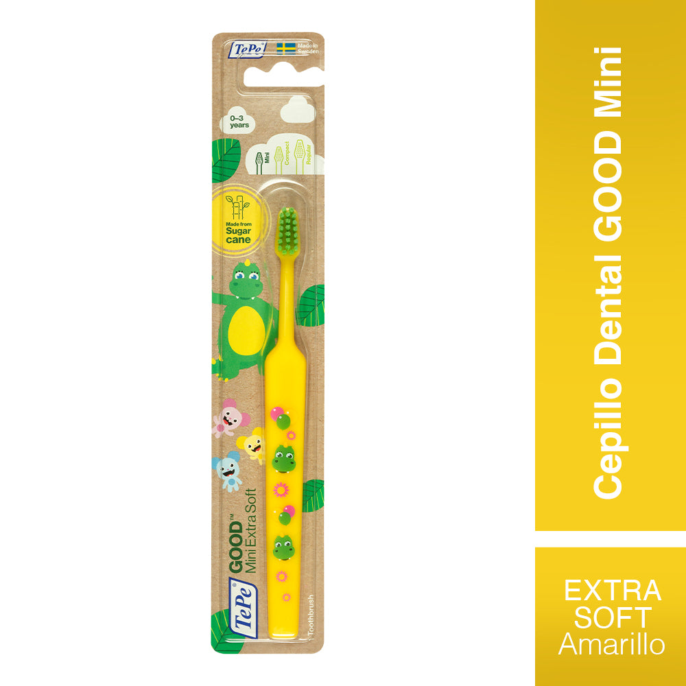 Cepillo Dental Infantil Tepe Good Ecológico de 0-3 Años - Mini Extra Soft