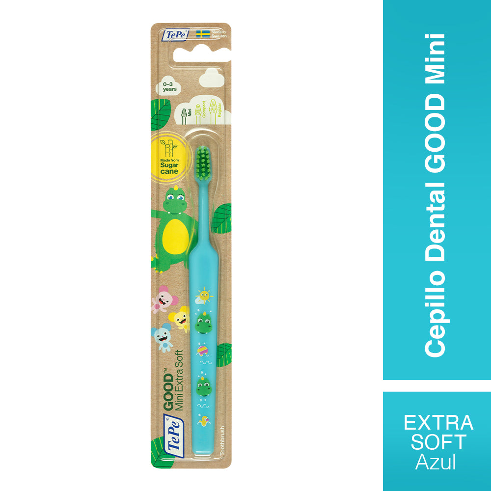 Cepillo Dental Infantil Tepe Good Ecológico de 0-3 Años - Mini Extra Soft